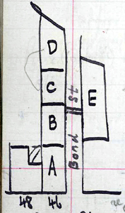 Valuer's sketch of 46 George Street [DV1/R7]